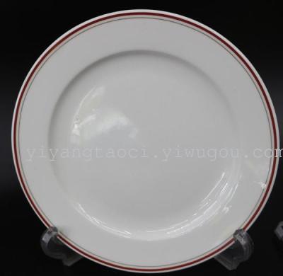 The hotel tableware ceramic bowl pure white European household creative 8 