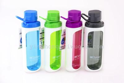 Water Cup Plastic Water Bottle Student Portable Tumbler Outdoor Fitness Sports Water Bottle Leak-Proof Travel Cup