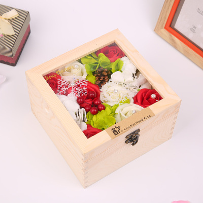 Korean boutique creative small fresh flower soap box