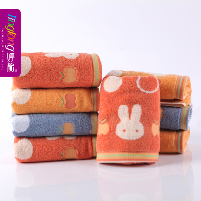 Ting long dark colored cotton cartoon towel towel jacquard towel towel WeChat Taobao specializing in children's towel 20