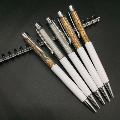 The new high-grade crystal metal touch screen ball point pen pen can be customized LOGO