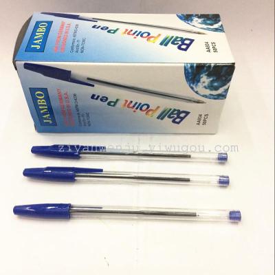 Factory Direct Sales Semicircle Rod Ballpoint Pen Plastic Insert Simple Ballpoint Pen