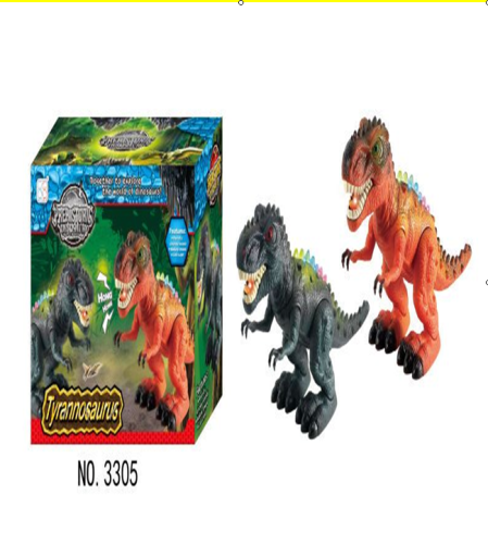 3305 tyrannosaurus rex （english） electric crawling dinosaur， with light， with sound