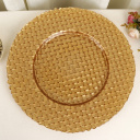 Glass Plate Fruit Plate Disc Exquisite Fashion Snack Dish Plate