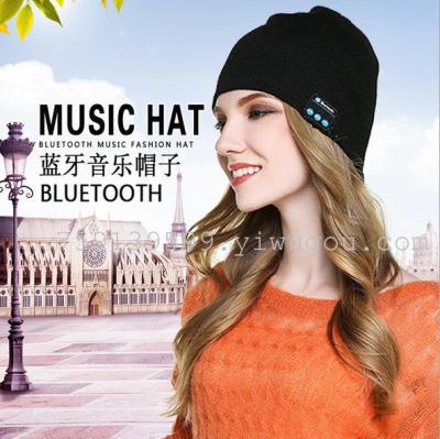 Wireless Bluetooth intelligent multifunctional music hat, knitted hat support custom on behalf of autumn and winter
