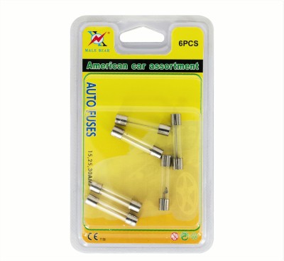 Male bear tools 10pc glass tube fuse (large/small) auto fuse double bubble shell packaging