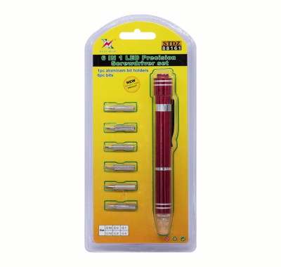Male bear tool 6 in 1 repair tool pen can replace the knife bar mobile phone screwdriver