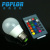 3W / Blister packaging /RGBW colorful LED bulb  / intelligent lamp /  remote control bulb / PC cover aluminum