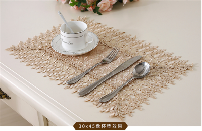 Lianyi fabric glass yarn embroidery table cloth embroidered with Korean towel