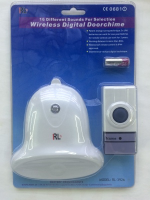 RL Wireless digital remote control doorbell waterproof 3926