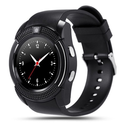 Foreign Trade Popular Style V8 Full Disc Smart Watch IPS Screen Support Bluetooth Phone Plug-in Card