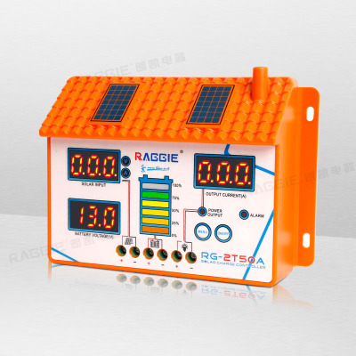 50A 12/24V house shaped solar charge and discharge controller