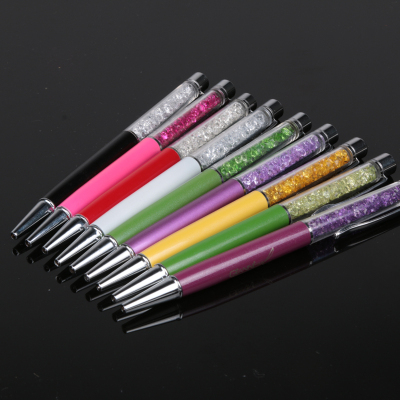 Custom high-grade diamond metal pen office multicolor metal ball pen