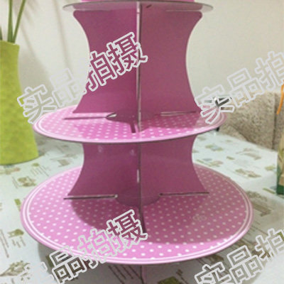 Children's Birthday Party Supplies Party Paper Products Multi-Layer Cake Stand Paper Folding Cake Dim Sum Rack