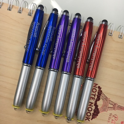 Laser electronic pen metal pen light pen LED lamp electronic pen can be customized LOGO