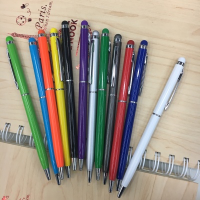 The metal ball pen manufacturers selling multi-color options can be printed logo