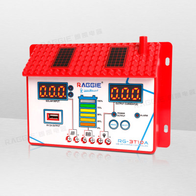 10A 12/24V house shaped solar charge and discharge controller