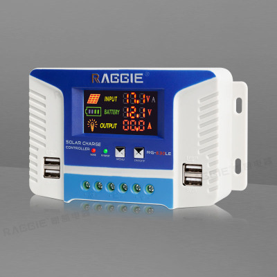 30A 12/24V solar charge and discharge controller with USB