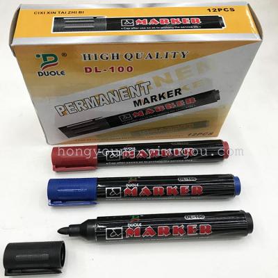 High quality oil mark pen DUOLE 100 head pen