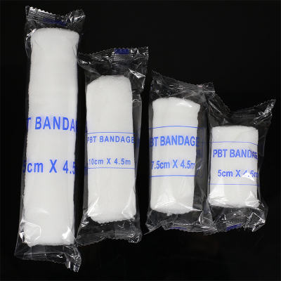 PBT medical elastic bandage elastic first aid bandage fracture splint gauze bandage mesh high elastic bandage