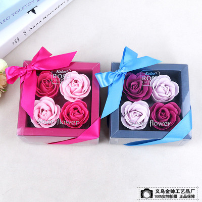 Soap flower rose gift box Soap flower birthday gift girl friend creative romantic
