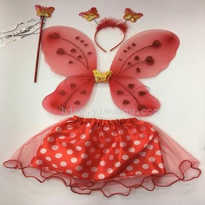 Single butterfly four pieces, children's performance props, Christmas day supplies