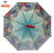 The new anti UV light transmission POE straight rod children's transparent umbrella