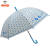New anti ultraviolet ray non transparent small rabbit straight rod transparent umbrella