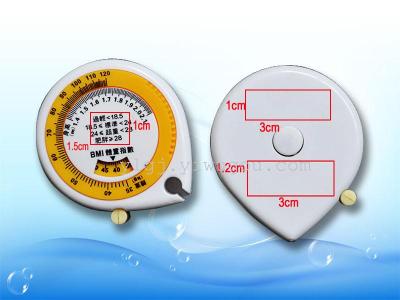 Automatic stretch tape measure BMI healthy ruler 1.5 m of promotional gift tape