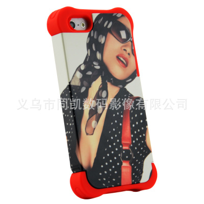 3D IPHONE5/5S/SE thermal transfer in customized soft shell 