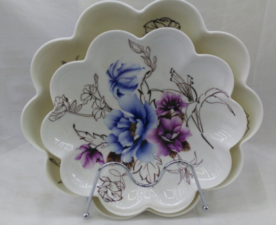 Pan mi-amine tableware imitation porcelain bowl fruit tray tray dish dish stock manufacturers direct sales