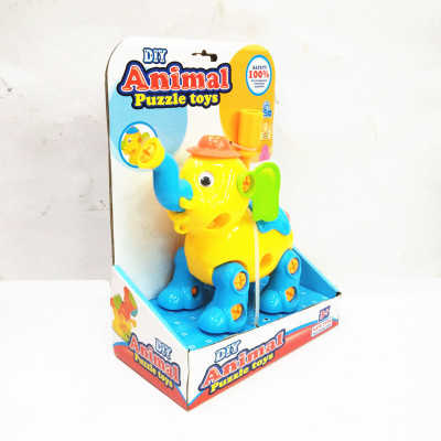 Children toy wholesale show children plastic toy elephant and boxed