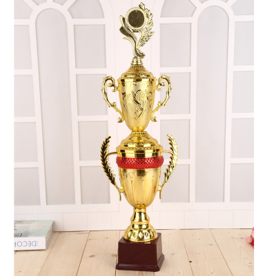 Metal Trophy High-End Trophy Customized DIY New Group Basketball Football Net Trophy