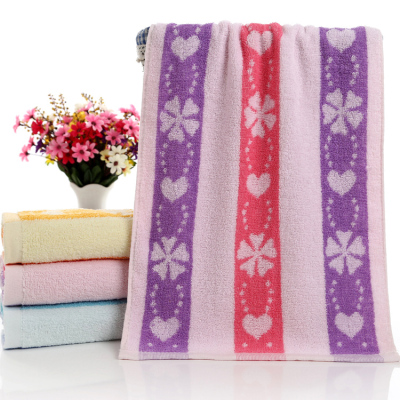 Weak twist cotton jacquard towel wholesale thickened spongy tissue