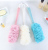 Qingzhi Brand New Long Large Plastic Long Handle Bath Brush Color Wash Cloth Mesh Sponge Wash Cloth Mixed Batch