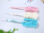 Qingzhi Brand New Long Large Plastic Long Handle Bath Brush Color Wash Cloth Mesh Sponge Wash Cloth Mixed Batch