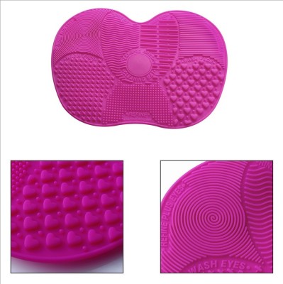 Silicone makeup brush cleaning pad cleaning pad with sucker cosmetic brush pad makeup brush cleaning tool