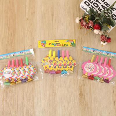 Birthday party supplies blow long horn children's toys