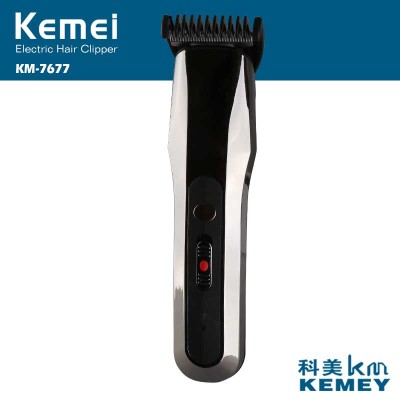 Kemei KM-7677 rechargeable electric hairdressing hair cut fodder wholesale