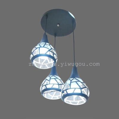 Hollow Three-Head Restaurant Chandelier Creative Personality Bar Bar Restaurant Chandelier 60008