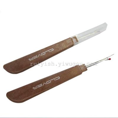 High Quality Wooden Handle Stitches Knife Sharp Imitation Cola Seam Ripper Sewing Accessories Hand Sewing Set