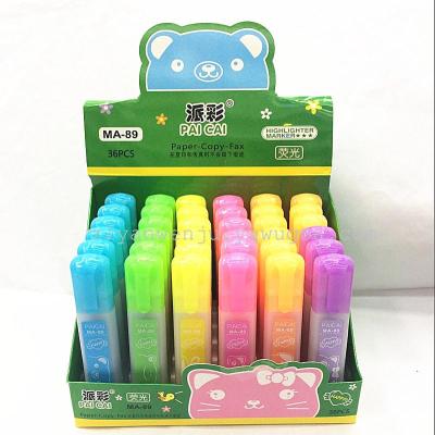 Fluorescent Pen Colorful Fragrance Candy Color Fluorescent Marker Paicai Ma-89
