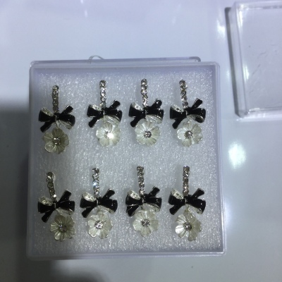 Korean bow tie earrings