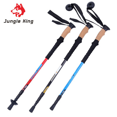 Factory direct 3 carbon EVA straight handle climbing cane cane camping climbing essential