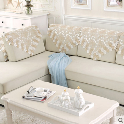 Lianyi fabric sofa backrest towel cloth lace Korean simple armrest