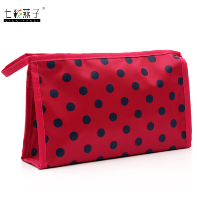 Korean dot point makeup bag bag handbag 230 nylon fabric  Manufacturers