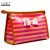 Waterproof make up pouch fashinable striped toiletry bag manufacturer