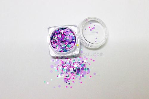 Wanford Fashionable Fluorescent Pearlescent Glitter Powder Onion Slices