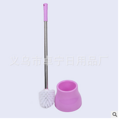 Daily use of creative home bathroom with a base toilet brush set