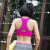 Sport underwear female vest type without steel ring, open hole running sports bra.